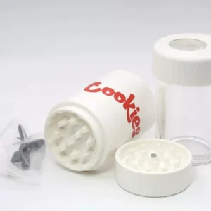 4 in 1 Magnify Jar Grinder | White