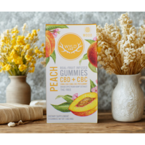WYLD CBD - Peach 2:1 CBD:CBC Gummies - 200mg - 10ct