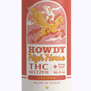 Howdy High Horse THC Seltzer | (10mg) 16oz | Paloma