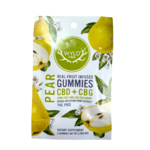 Wyld | Pear CBD + CBG Gummies | 2ct | 20mg