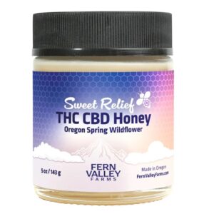 Sweet Relief - Oregon Spring Wildflower -THC CBD Honey 5oz